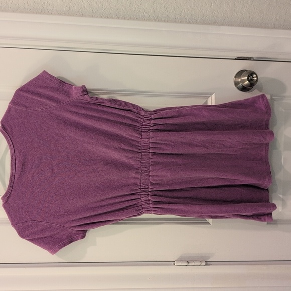 Lands' End Purple Short Sleeve Dress Terry Swim Cover Up - Picture 4 of 4
